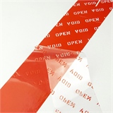 HILDE24 | rotes Sicherheitsklebeband mit Druck OPEN VOID